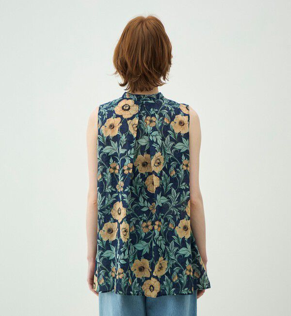 MACPHEE「ウォールペーパープリント スリーブレスブラウス」|シャツ・ブラウス|