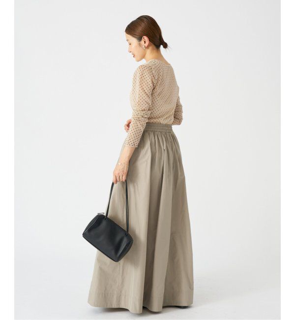 IENA「フロッキードット シアー プルオーバー」|ニット・セーター|