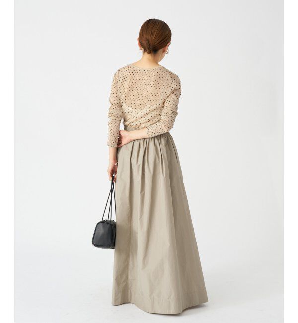 IENA「フロッキードット シアー プルオーバー」|ニット・セーター|