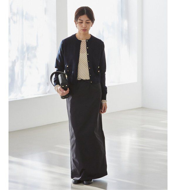 IENA「フロッキードット シアー プルオーバー」|ニット・セーター|