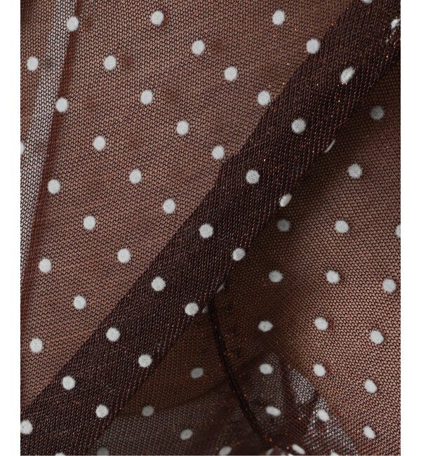 IENA「フロッキードット シアー プルオーバー」|ニット・セーター|