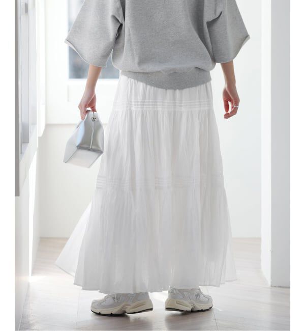 JOURNAL STANDARD relume「《WEB限定追加予約2》コットンボイルクリンクルティアードスカート」|スカート|