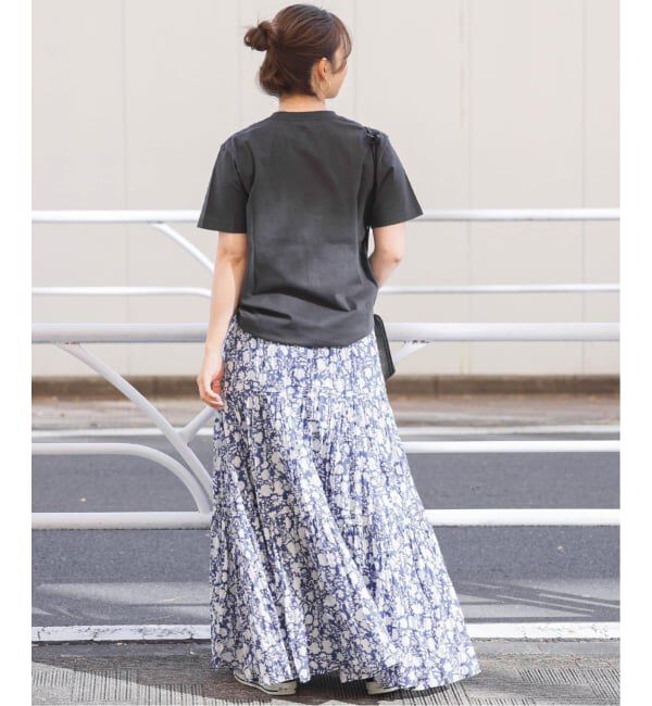 JOURNAL STANDARD relume「《WEB限定追加予約2》コットンボイルクリンクルティアードスカート（柄）」|スカート|