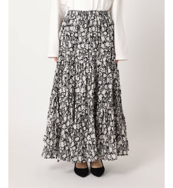 JOURNAL STANDARD relume「《WEB限定追加予約2》コットンボイルクリンクルティアードスカート（柄）」|スカート|