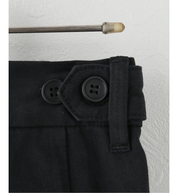 Spick and Span「コットンサテンタックカーブパンツ」|スラックス|