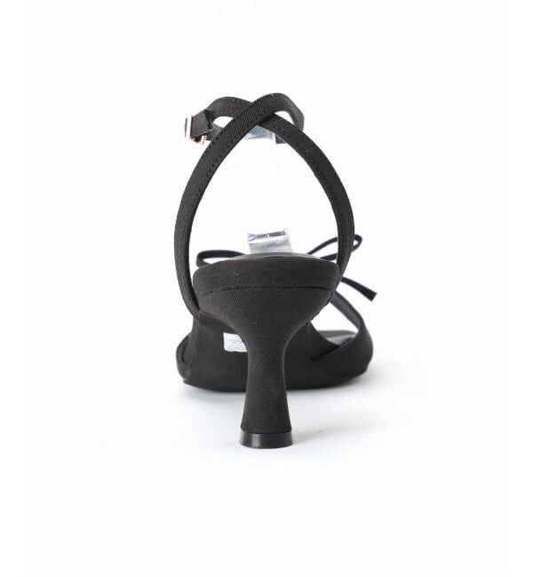  「《WEB限定》Le decore / ル デコレ 6cm lady ribbon サンダル」|サンダル|