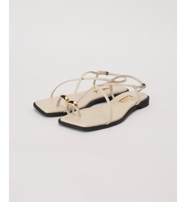 GRISE「《追加予約》GRISEメタルリングクロストングサンダル」|サンダル|