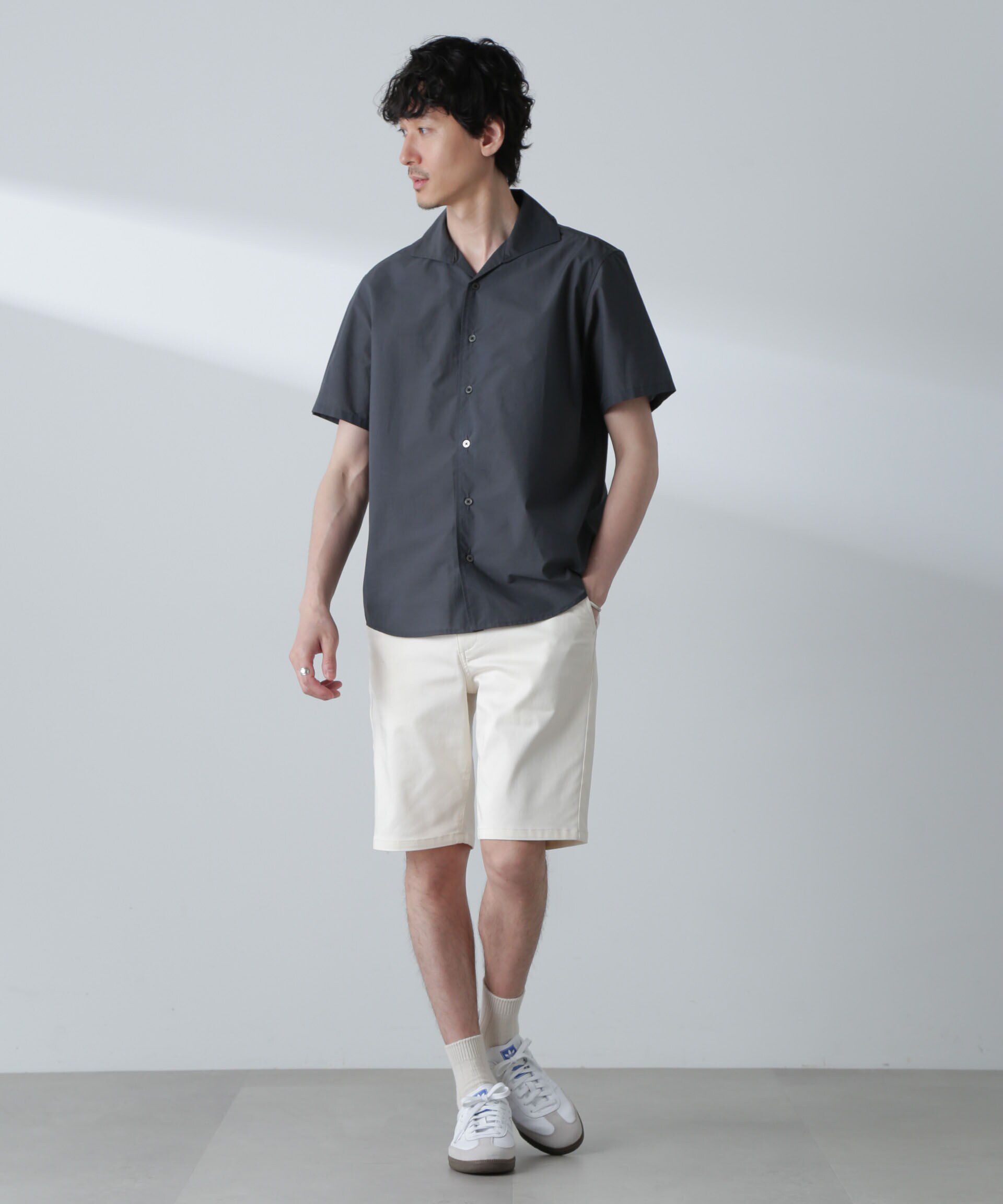 nano･universe「「MC」coveross(R)カッタウェイカラーシャツ(セットアップ可)」|シャツ・ブラウス|