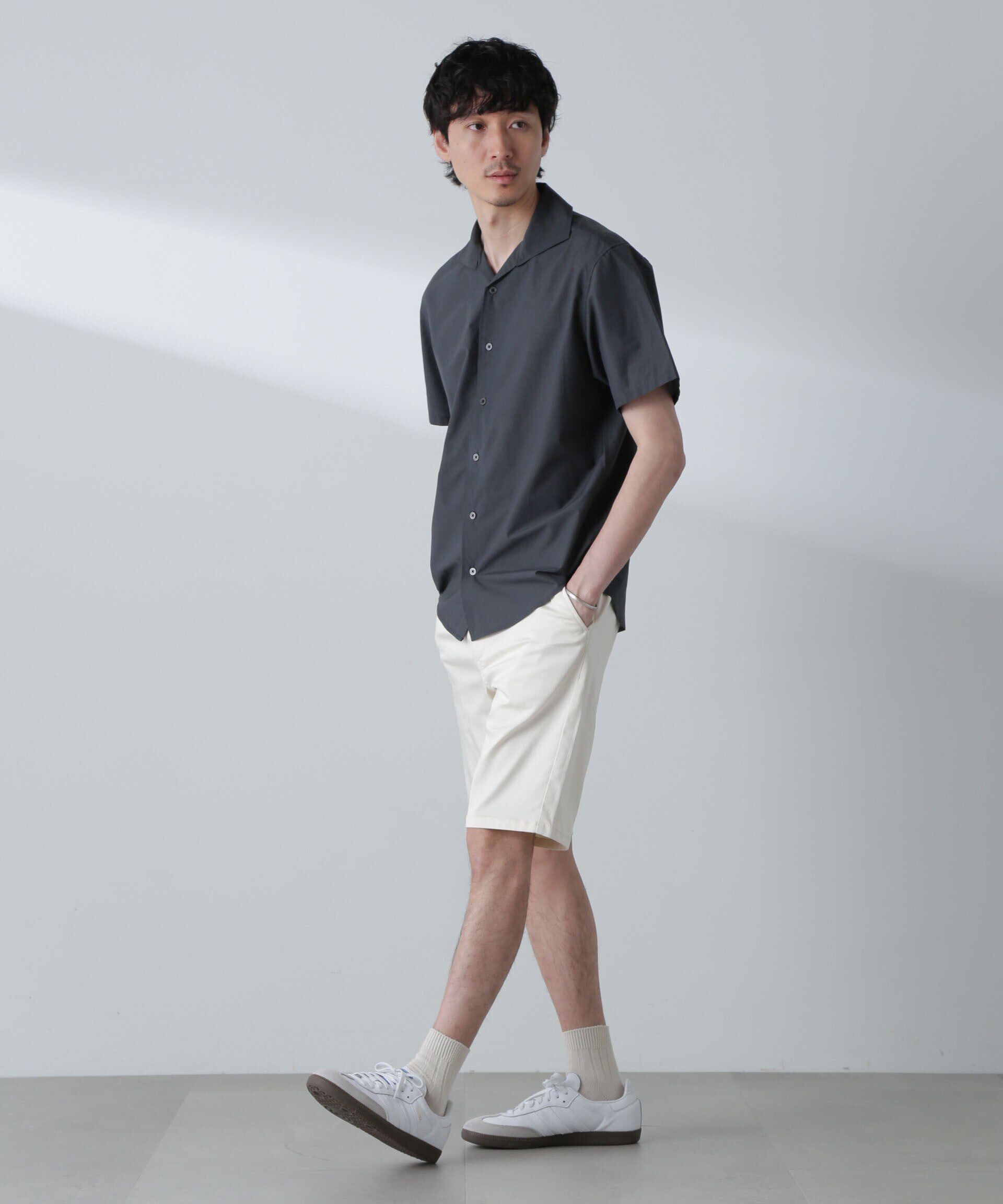 nano･universe「「MC」coveross(R)カッタウェイカラーシャツ(セットアップ可)」|シャツ・ブラウス|