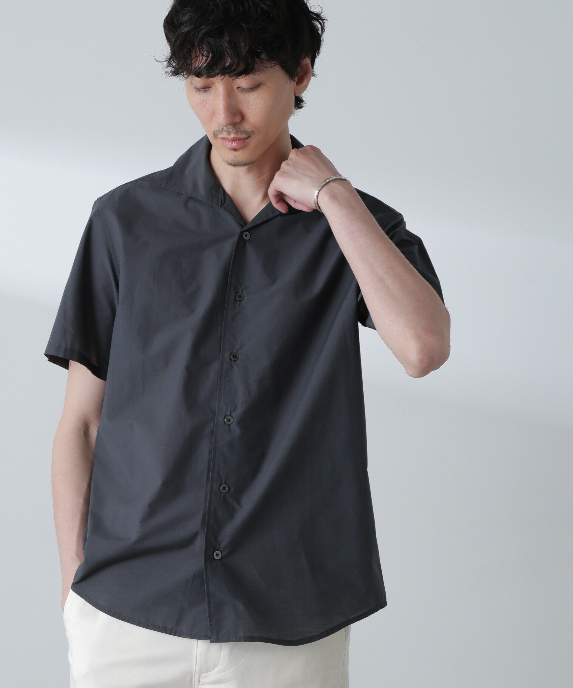 nano･universe「「MC」coveross(R)カッタウェイカラーシャツ(セットアップ可)」|シャツ・ブラウス|