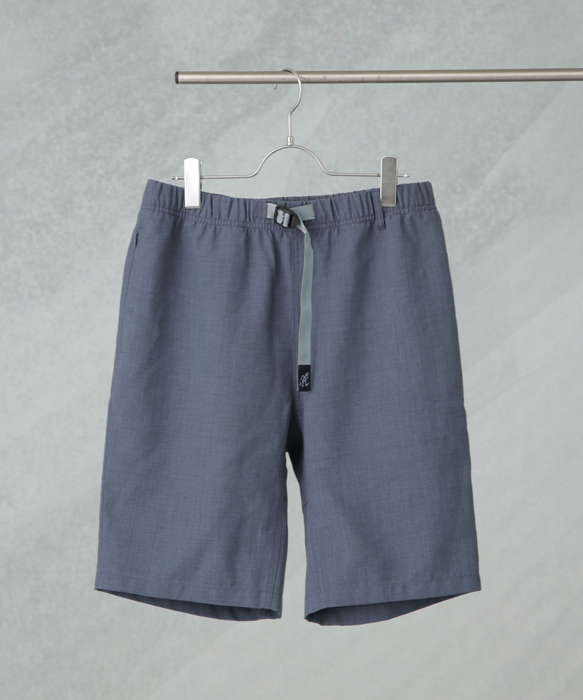 nano･universe「Gramicci/別注 LINEN BLEND PACKABLE SHORT」|チノ|ブルー