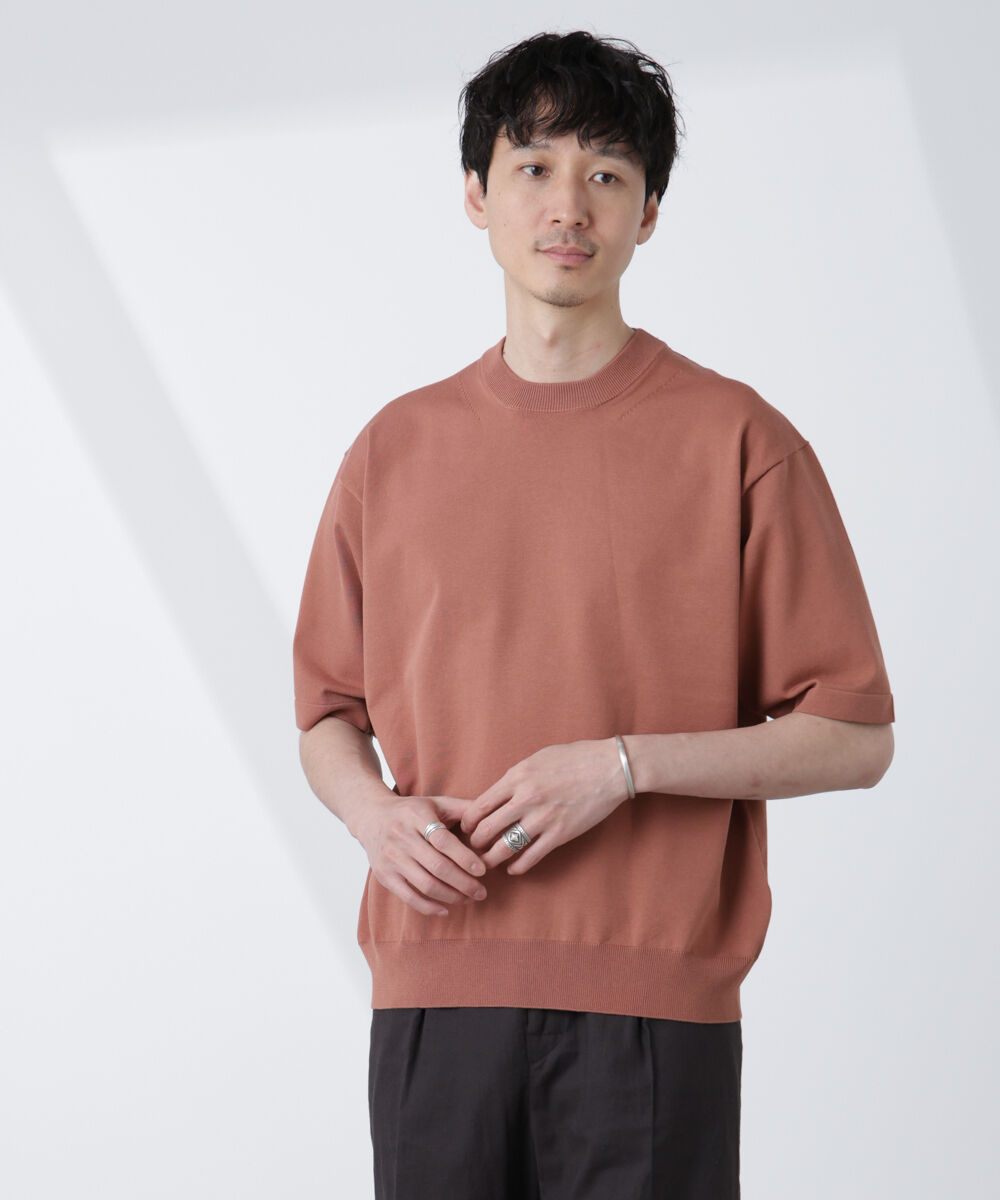  「コットン/ソロナ プレーティングクルーネック 半袖TEE」|Tシャツ・カットソー|