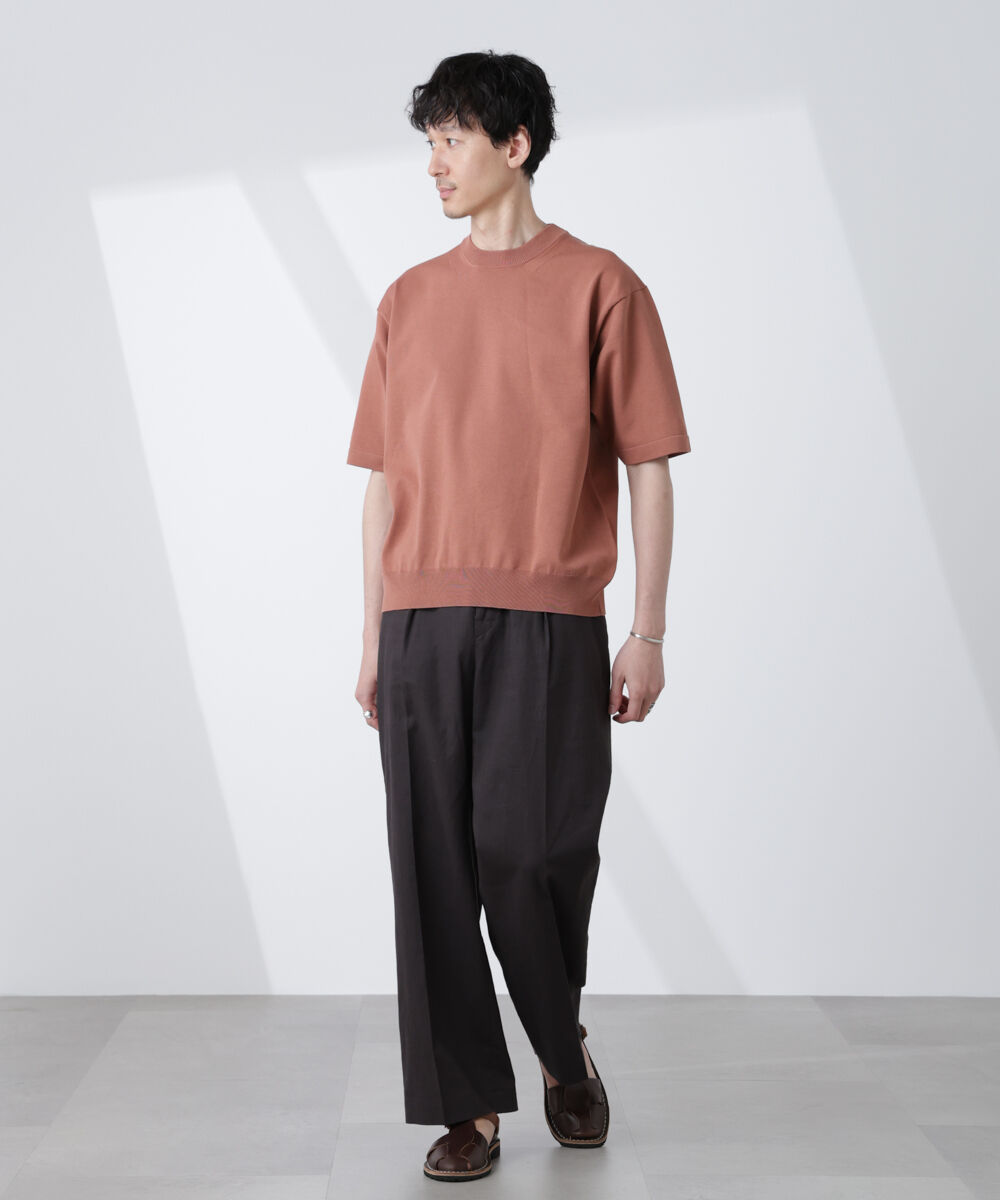  「コットン/ソロナ プレーティングクルーネック 半袖TEE」|Tシャツ・カットソー|