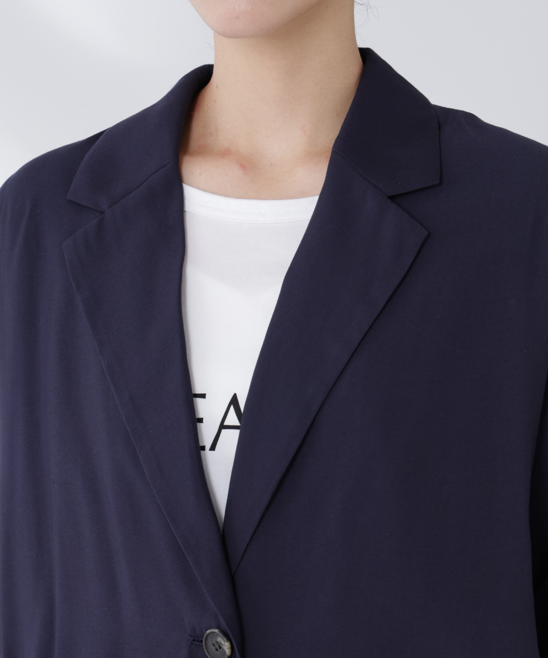 nano･universe「ハーフスリーブラフジャケット」|テーラードジャケット|