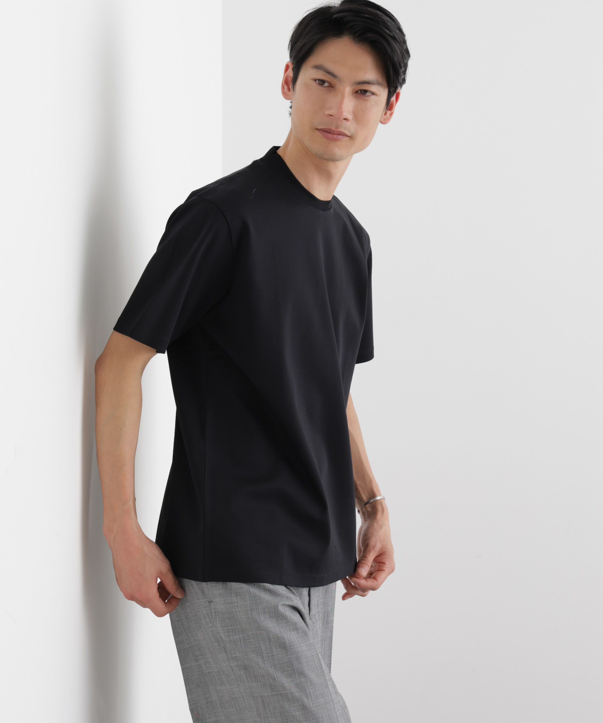 nano･universe「ジャケT(R) プレミアム クルーネック 半袖」|Tシャツ・カットソー|