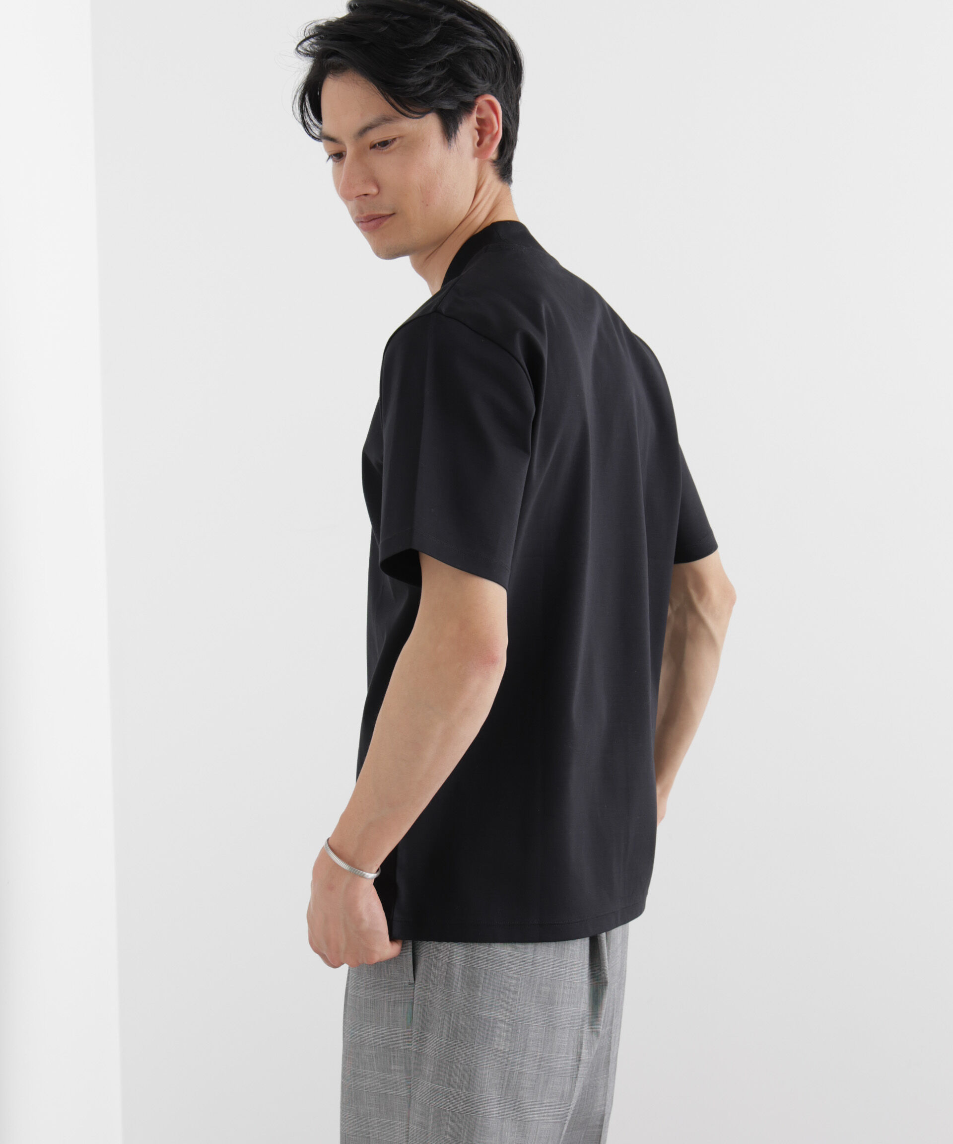 nano･universe「ジャケT(R) プレミアム クルーネック 半袖」|Tシャツ・カットソー|