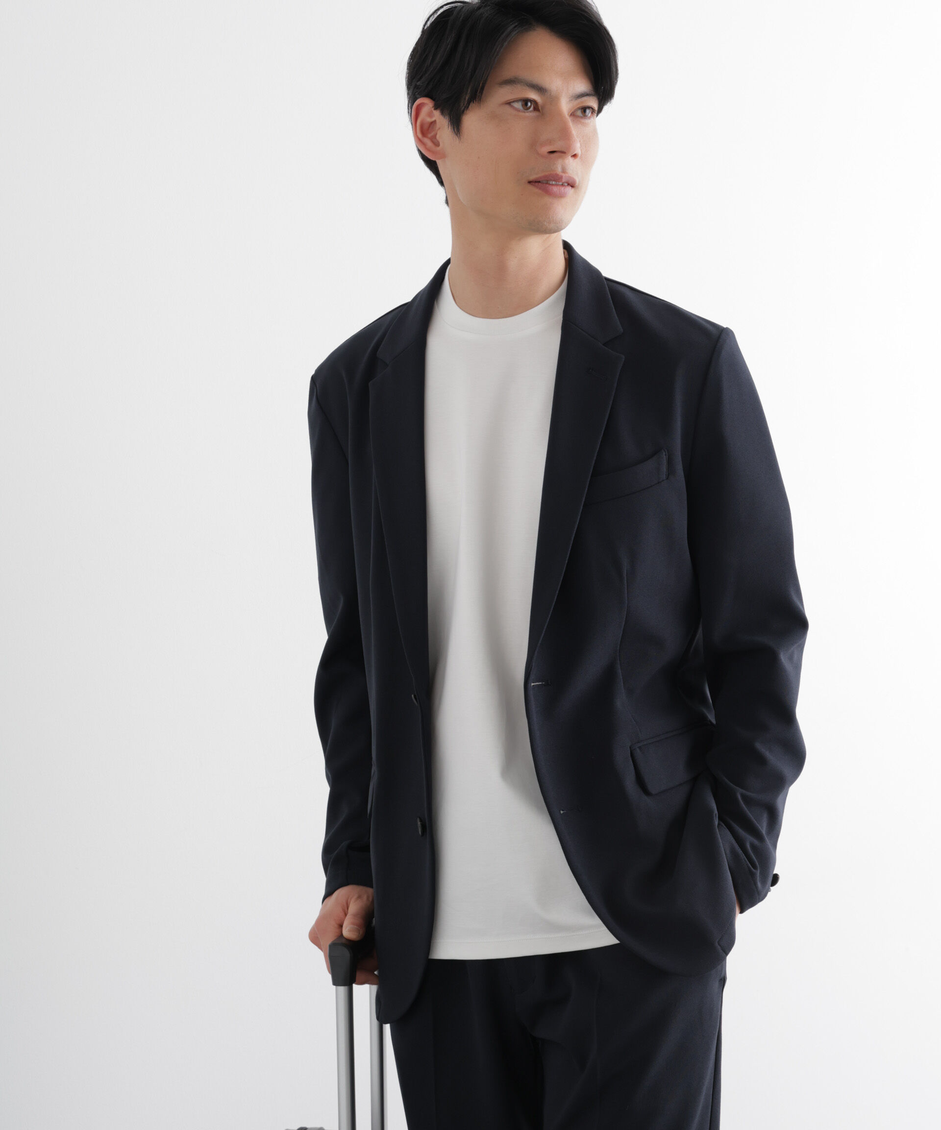 nano･universe「ジャケT(R) プレミアム クルーネック 半袖」|Tシャツ・カットソー|