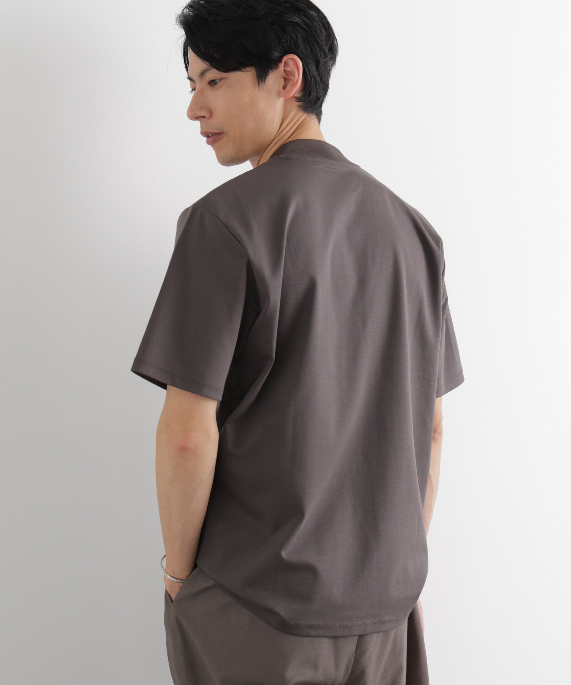 nano･universe「ジャケT(R) プレミアム クルーネック 半袖」|Tシャツ・カットソー|