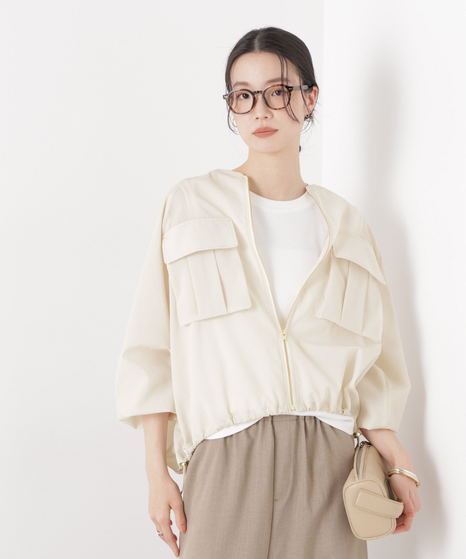 nano･universe「シアードルマンドロストブルゾン」|ブルゾン・スタジャン|