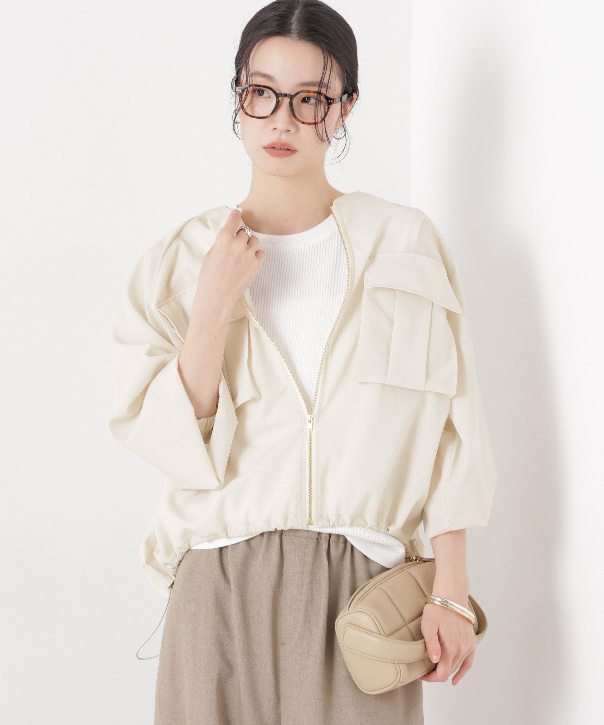 nano･universe「シアードルマンドロストブルゾン」|ブルゾン・スタジャン|