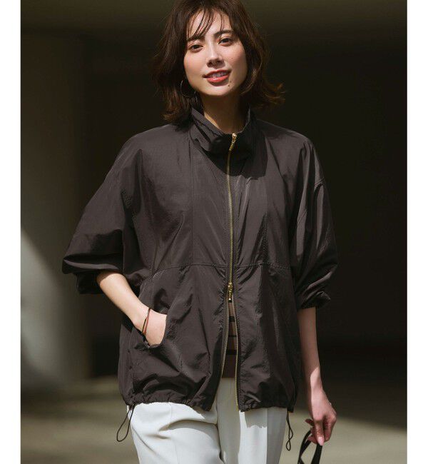 23区「ナイロンタイプライター ダブルジップ ブルゾン」|その他|ﾀﾞｰｸﾌﾞ