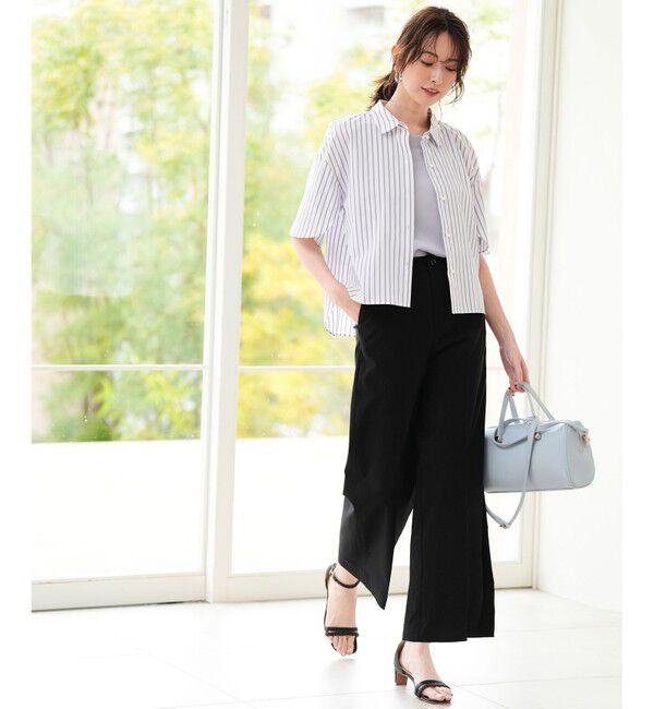 ANY SIS「エアリーストレッチ ワイドパンツ」|その他|