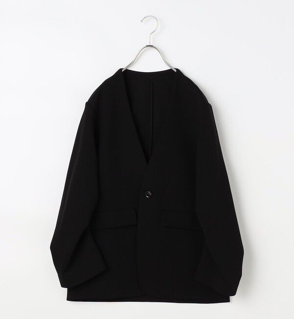 Rie Miller「ウォッシャブルノーカラージャケットジョーゼットダンボール」|ノーカラージャケット|