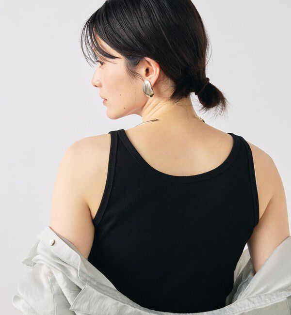 NOLLEY'S「ウォッシャブルヴィンテージリブ2WAYタンク」|タンクトップ|