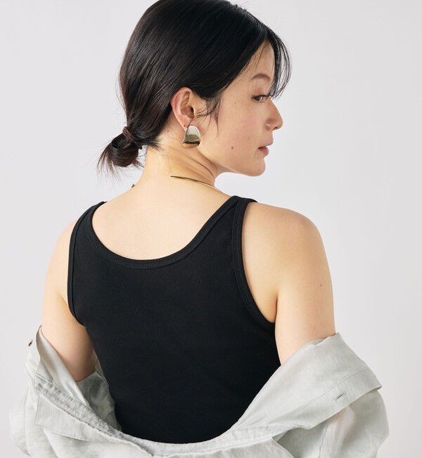 NOLLEY'S「ウォッシャブルヴィンテージリブ2WAYタンク」|タンクトップ|