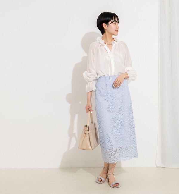 NOLLEY'S sophi「ウォッシャブルウォッシャブルコードレースタイトタイトスカート」|タイト|