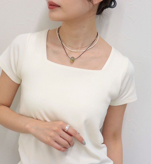 fredy emue「ガラスストーン3種セットネックレス」|ネックレス|