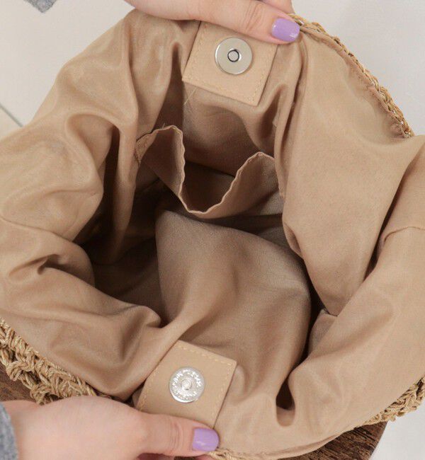 fredy emue「ミックスヤーンペーパー三角バッグ」|ショルダー・メッセンジャー|