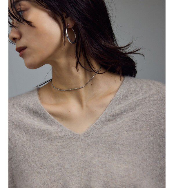 SALON adam et rope'「カシミヤVネックプルオーバー」|ニット・セーター|