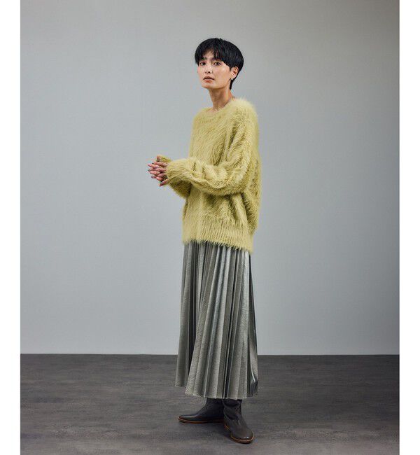 SALON adam et rope'「【WEB限定】ウォッシャブル前後2WAYシャギーニットプルオーバー」|ニット・セーター|