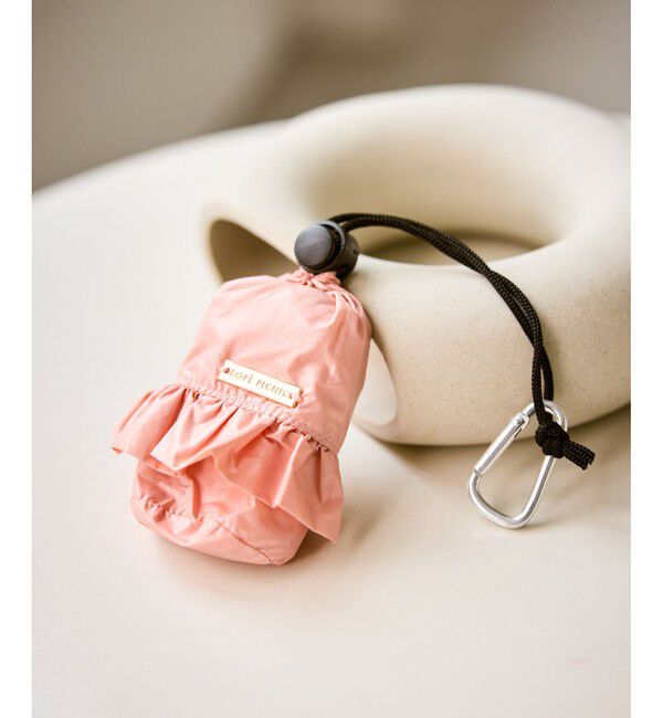 ROPE PICNIC PASSAGE「チャーム型カラビナ付きフリルエコバッグ」|エコバッグ|