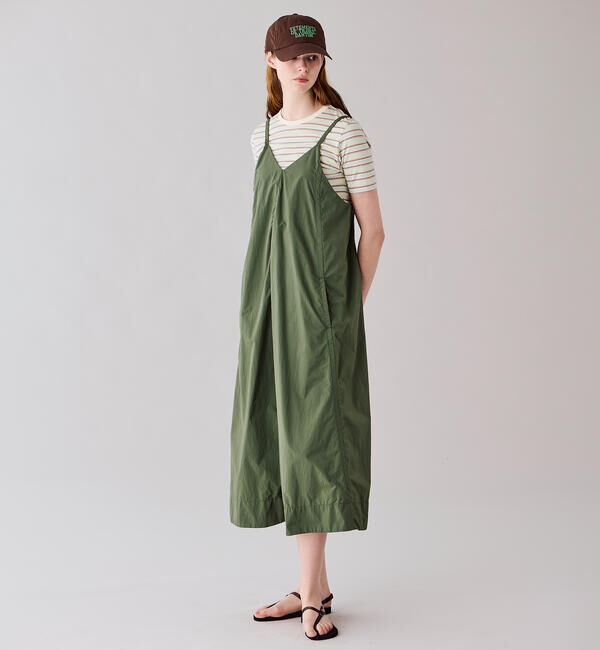 DANTON「DANTON | ナイロンタフタ Aライン キャミソールワンピース WOMEN」|ワンピース|