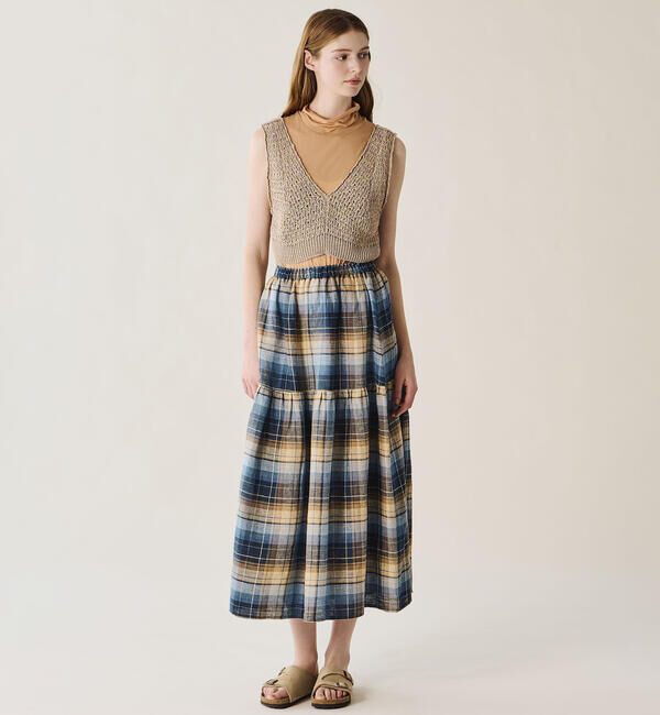 ONEIL OF DUBLIN「O'NEIL OF DUBLIN | ティアードスカート CHECK WOMEN」|スカート|