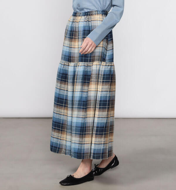 ONEIL OF DUBLIN「O'NEIL OF DUBLIN | ティアードスカート CHECK WOMEN」|スカート|