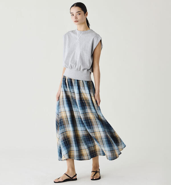 ONEIL OF DUBLIN「O'NEIL OF DUBLIN | リネン フレアロングスカート WOMEN」|スカート|