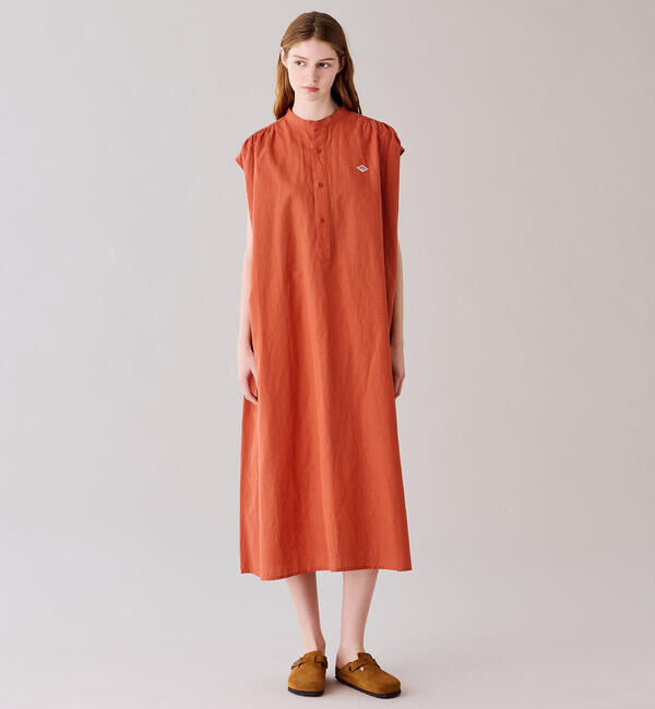 DANTON「DANTON | コットンリネン スリーブレスシャツワンピース WOMEN」|ワンピース|