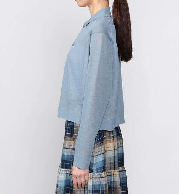 ORCIVAL「ORCIVAL | ジャガード 衿付きニットカーディガン WOMEN」|ニット・セーター|