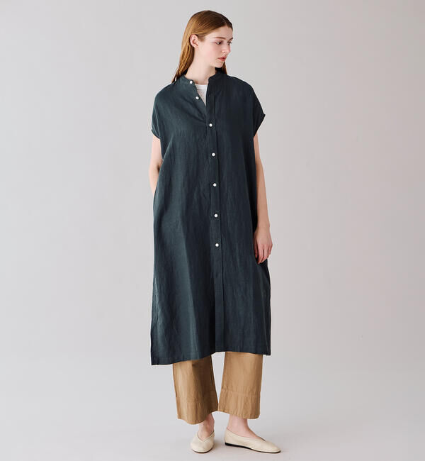 ORCIVAL「ORCIVAL | リネン フレンチスリーブ シャツワンピース WOMEN」|ワンピース|