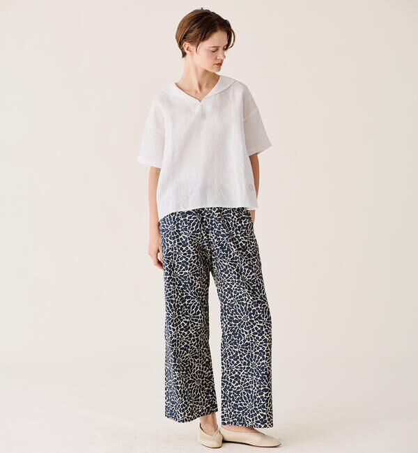 ORCIVAL「ORCIVAL | コットンポプリン プリントイージーパンツ WOMEN」|チノ|