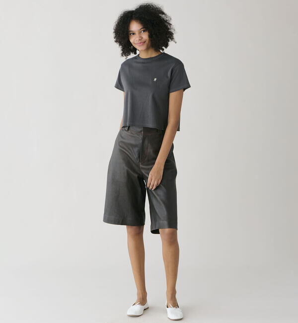 GYMPHLEX「Gymphlex | スムースコットン コンパクトTシャツ WOMEN」|Tシャツ・カットソー|