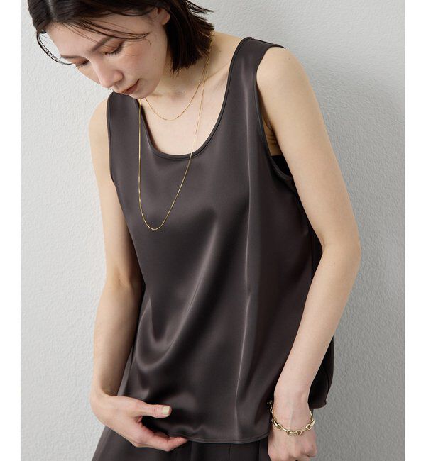 Drawing Numbers「【Drawing Numbers】ダブルサテンタンクブラウス」|シャツ・ブラウス|