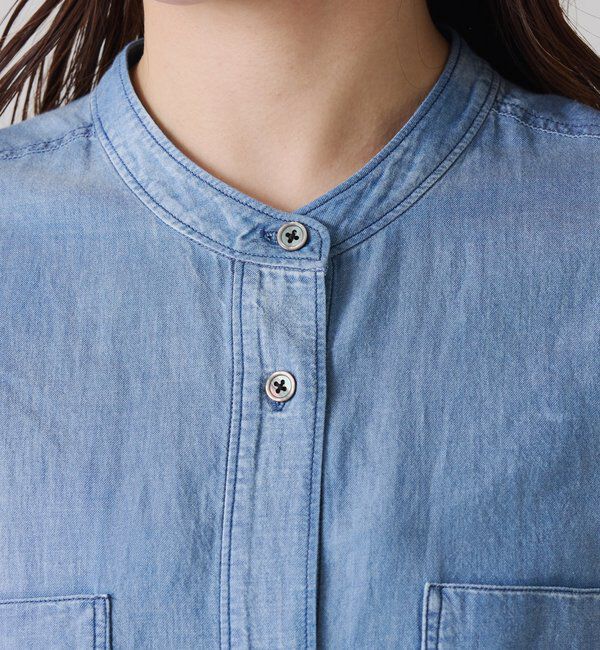  「Q.anos　ドルマンシアーデニムシャツ」|シャツ・ブラウス|