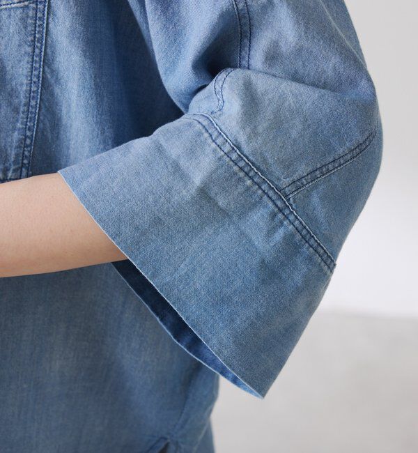  「Q.anos　ドルマンシアーデニムシャツ」|シャツ・ブラウス|