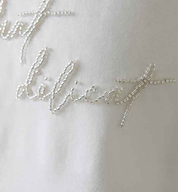  「ミニビーズロゴフレンチTシャツ」|Tシャツ・カットソー|