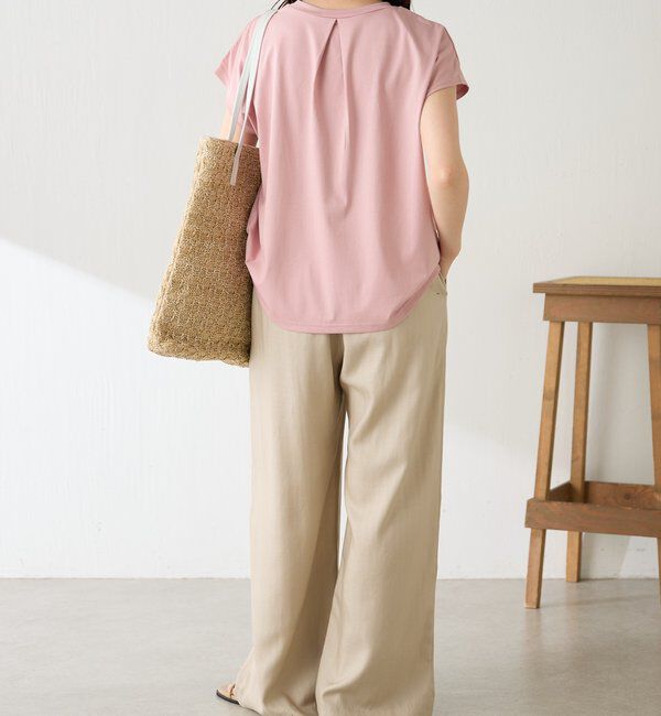  「ミニビーズロゴフレンチTシャツ」|Tシャツ・カットソー|