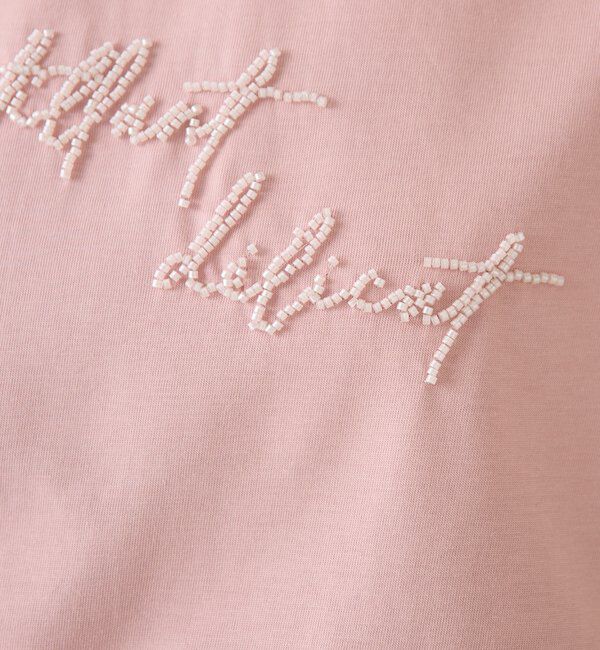  「ミニビーズロゴフレンチTシャツ」|Tシャツ・カットソー|